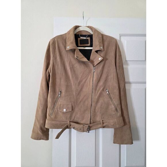 UGG Stacey Suede Moto Jacket L - Picture 2 of 12
